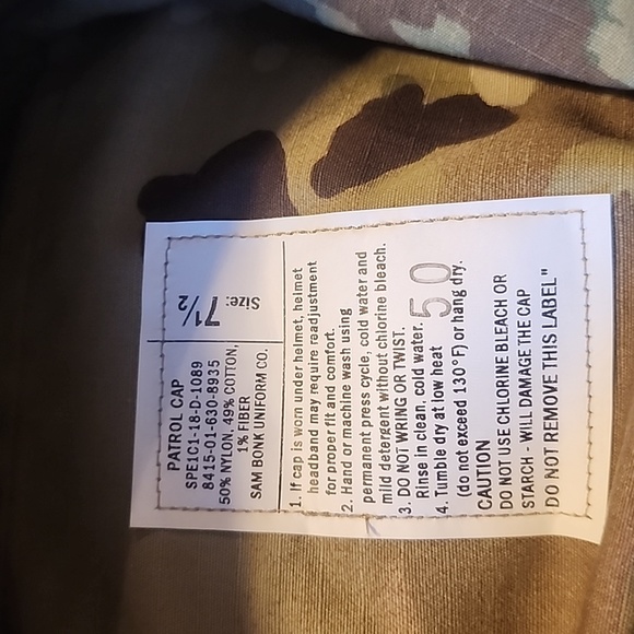 Army patrol cap - Picture 3 of 3